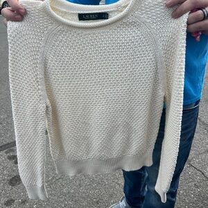 Small Ralph Lauren sweater white